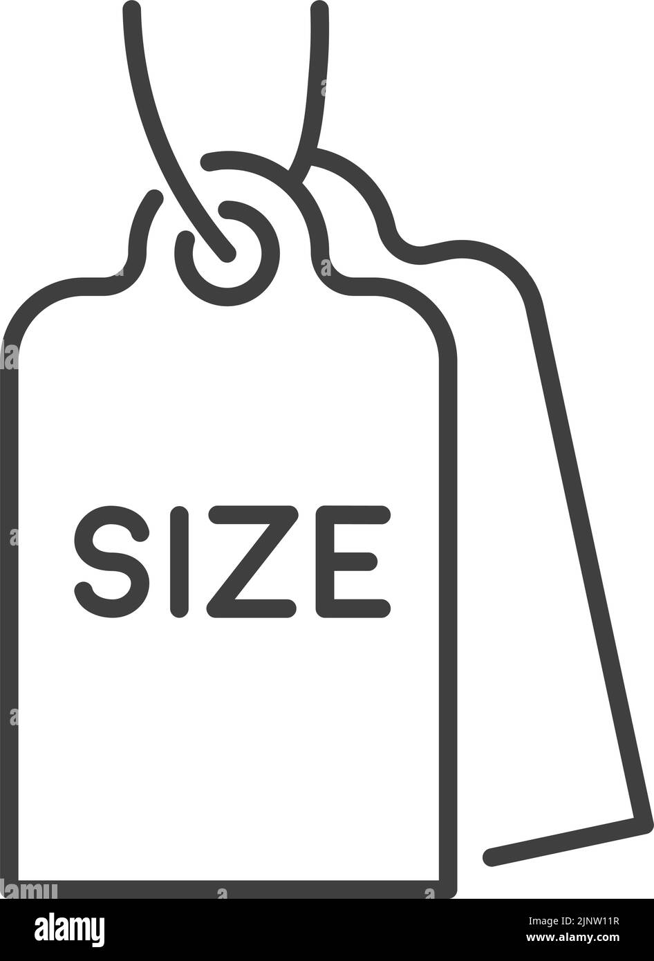 Dimensions and size measurement, clothes label Stock Vector Image & Art