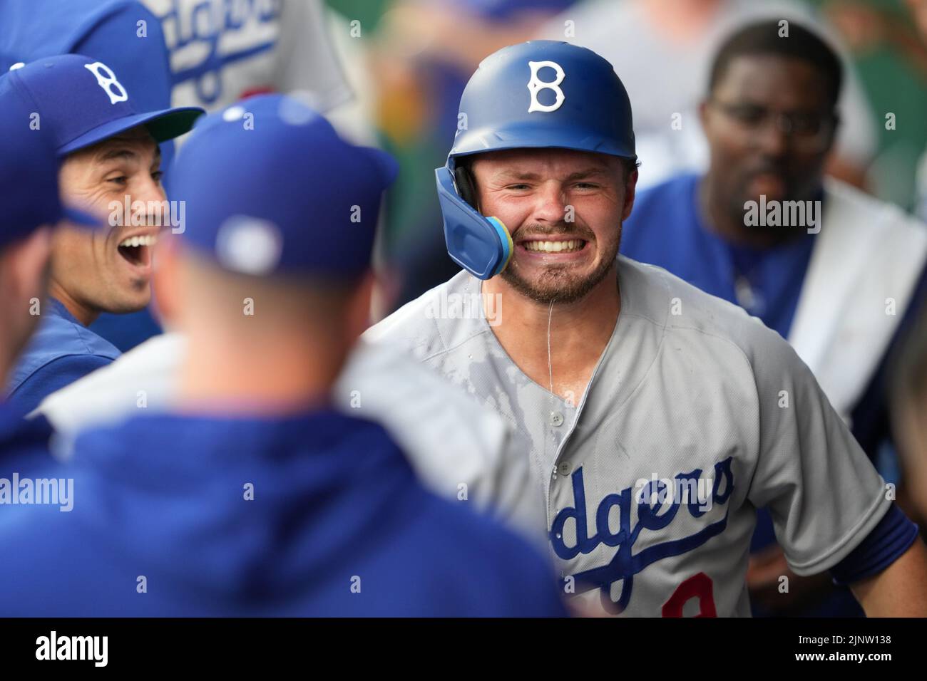AUG 13, 2022 Los Angeles Dodgers second baseman Gavin Lux (9