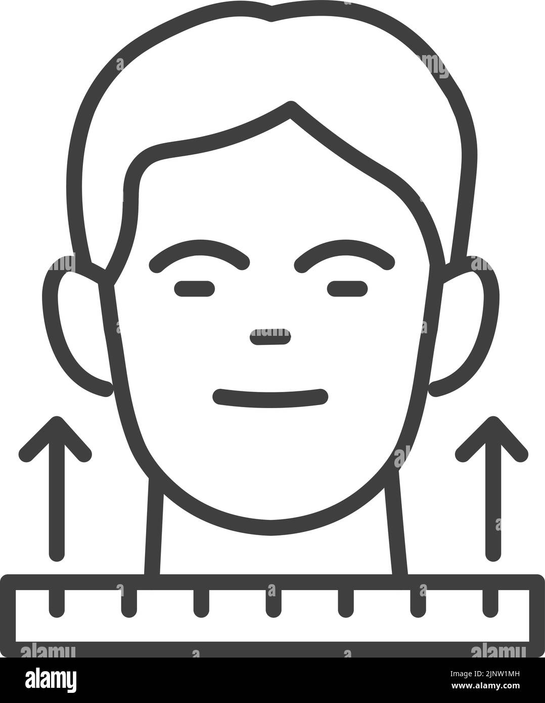 Front view human character portrait Cut Out Stock Images & Pictures Alamy