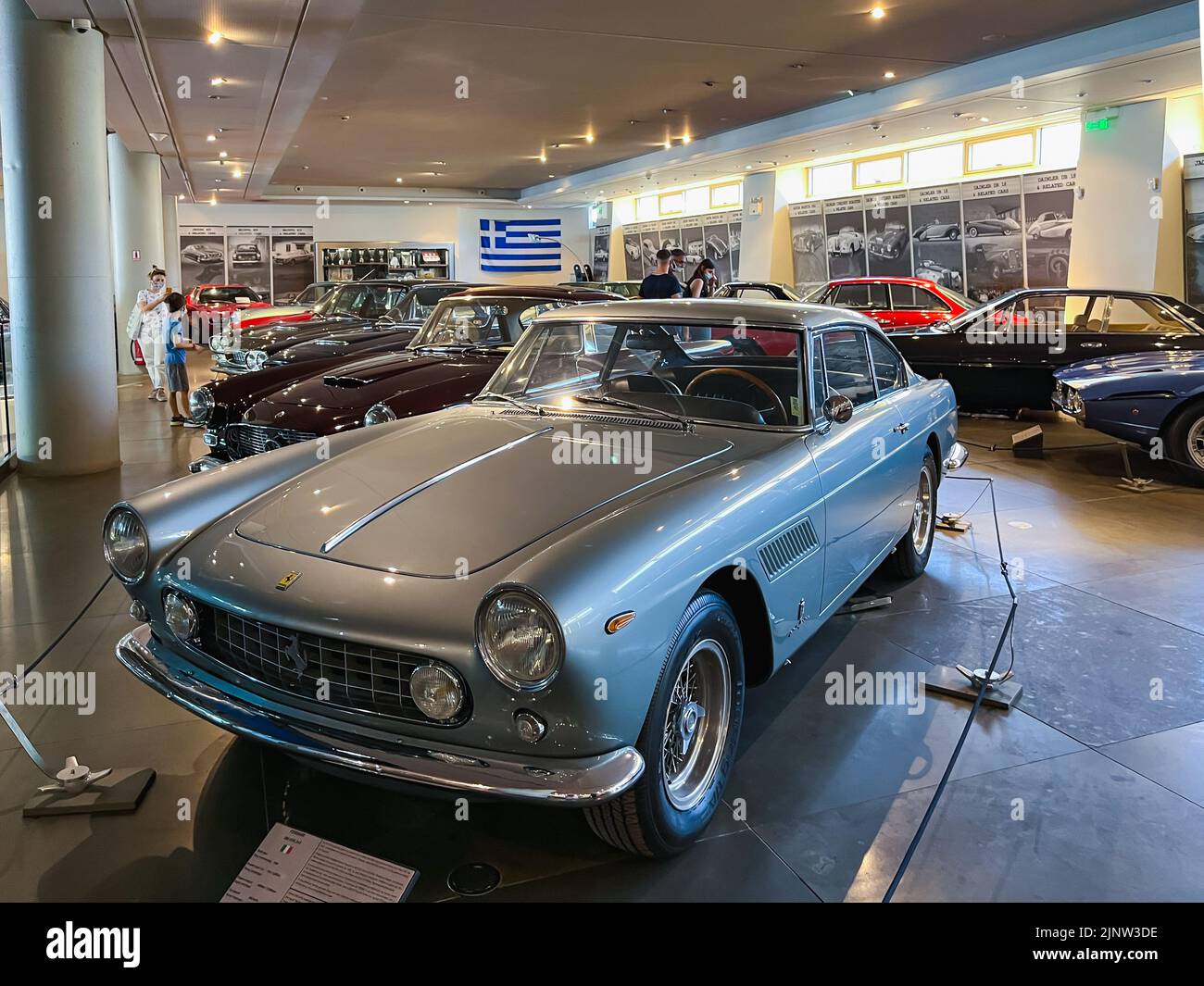 Athens, Greece May 18, 2022. Old classic cars inside the Hellenic