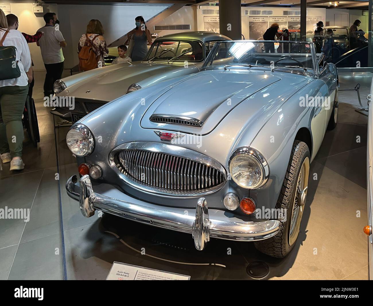 Athens, Greece May 18, 2022. Old classic cars inside the Hellenic