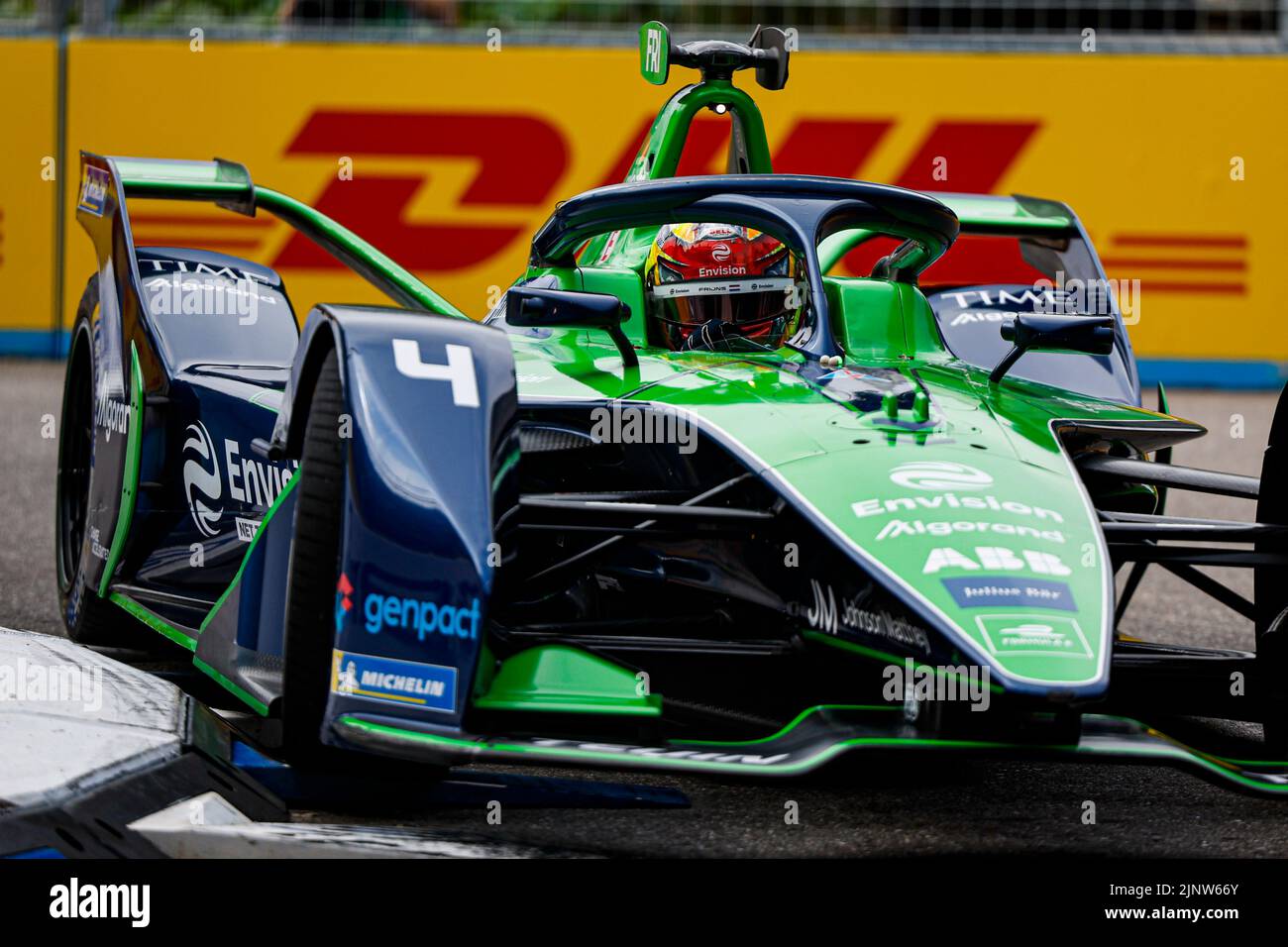 04 Frijns Robin (nld), Envision Racing, Audi e-tron FE07, action during the 2022 Seoul ePrix, 10th meeting of the 2021-22 ABB FIA Formula E World Championship, on the Seoul Street Circuit from August 12 to 14, in Seoul, South Korea - Photo Julien Delfosse / DPPI Stock Photo