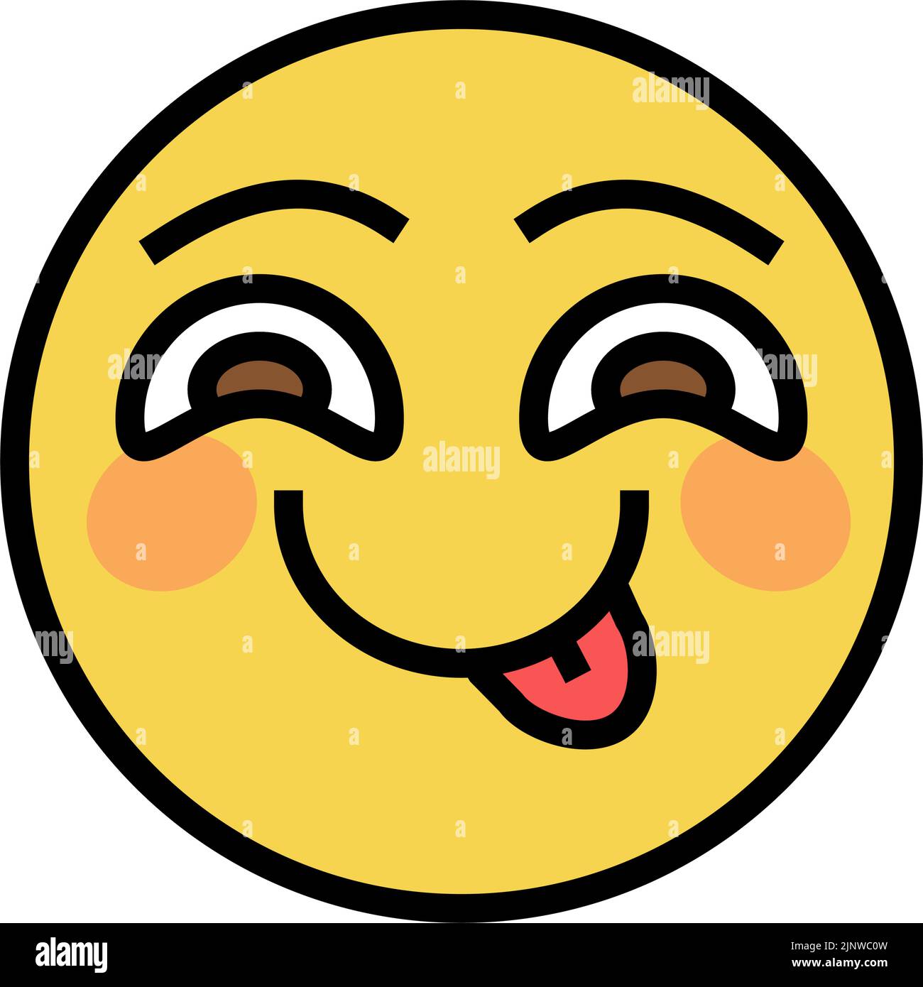 fun emoji color icon vector illustration Stock Vector Image & Art - Alamy