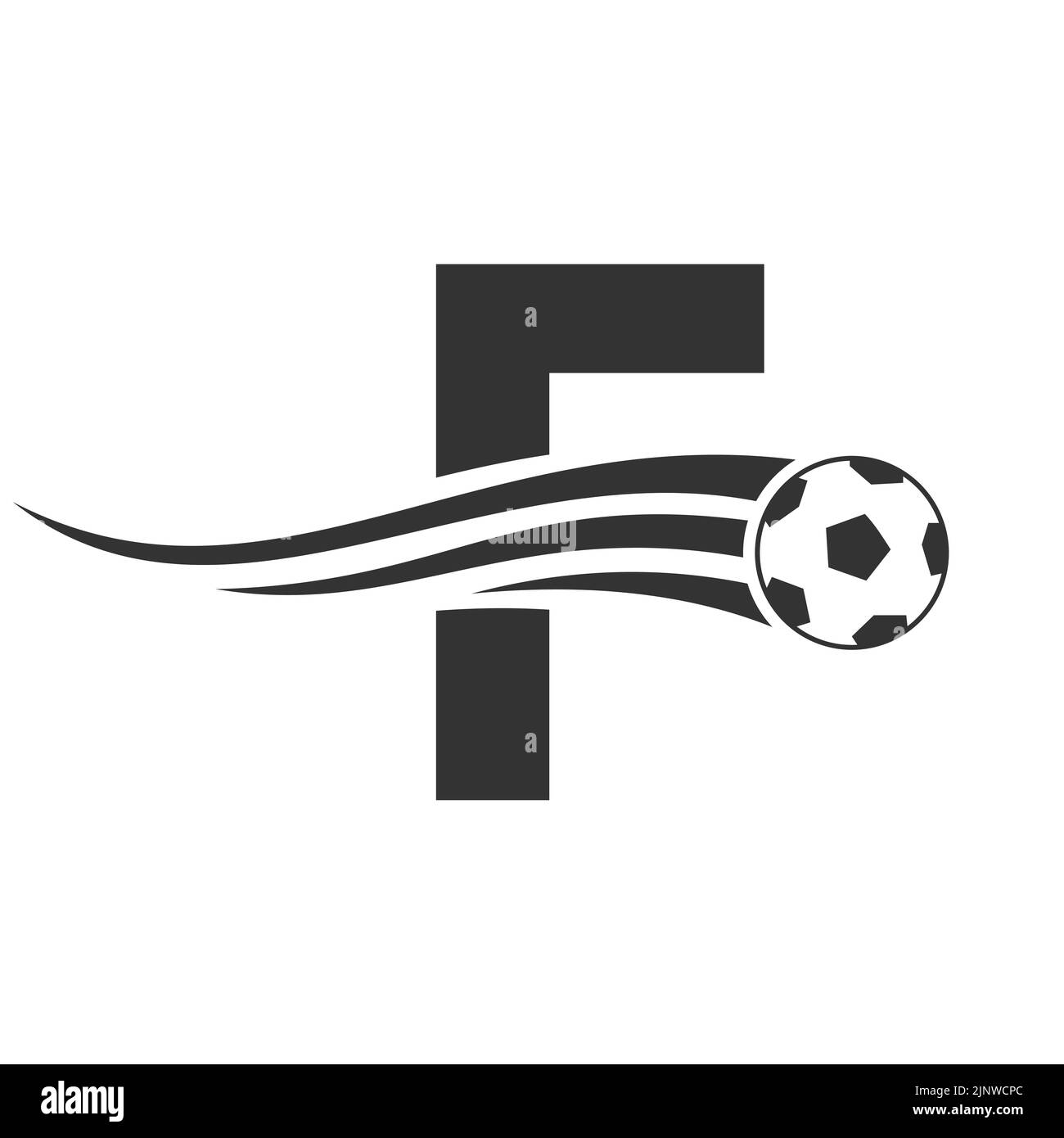 Soccer Football Logo On Letter F Sign Soccer Club Emblem Concept Of soccer-football-logo-on-letter-f-sign-soccer-club-emblem-concept-of