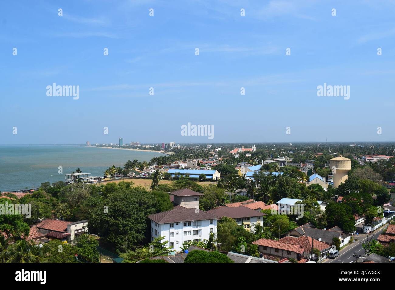 Negombo seaside area view Stock Photo