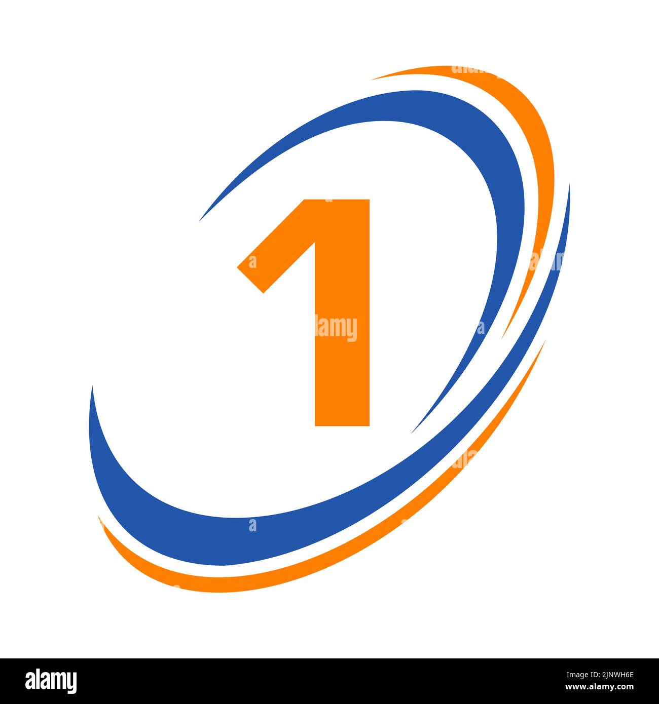 Initial Letter 1 Logo Company Name Simple and Modern Logotype Design ...