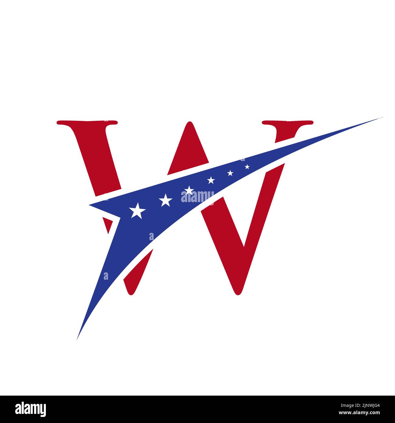 W logo flag hi-res stock photography and images - Alamy