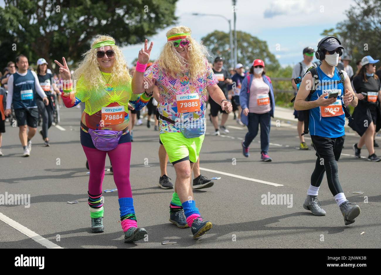 Competitors make their way up Heartbreak Hill during the 2022 City to Surf on August 14, 2022 in Competitors make their way up Heartbreak Hill during the 2022 City to Surf on August 14, 2022 in