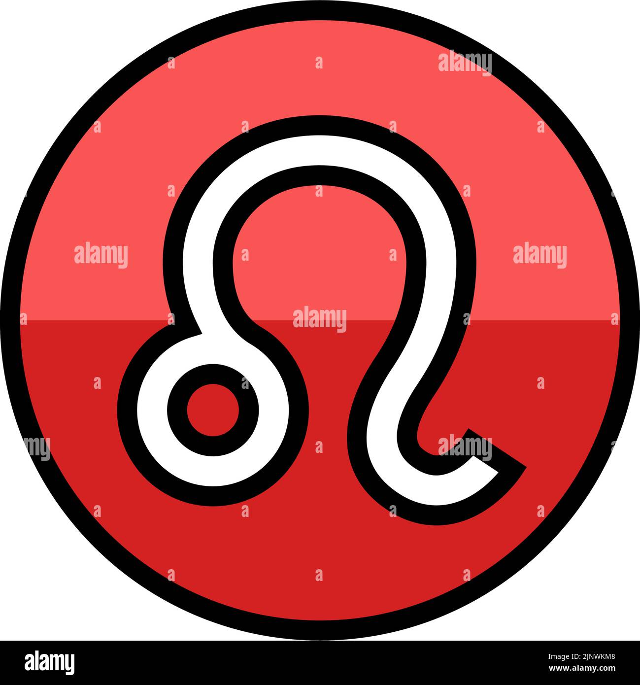 leo-zodiac-color-icon-vector-illustration-stock-vector-image-art-alamy