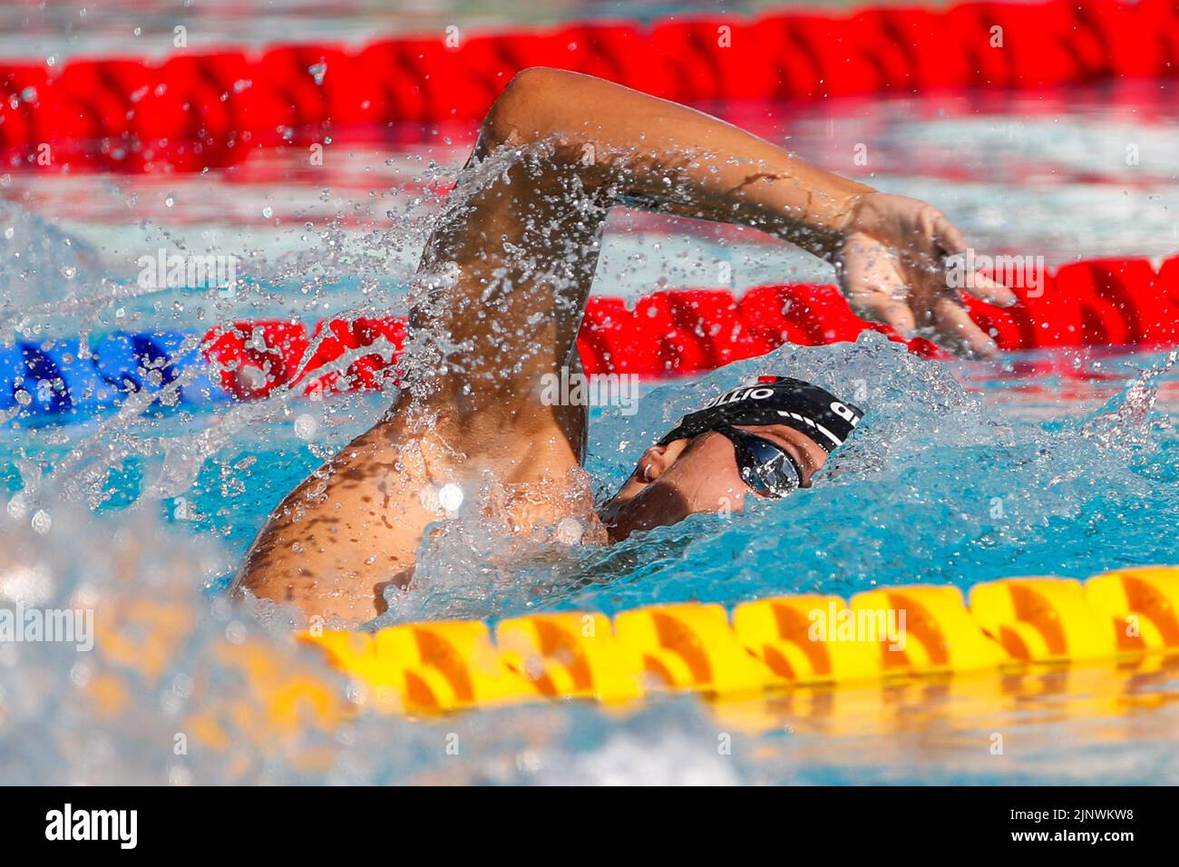 Rome, Italy. 14th Aug, 2022. ROME, ITALY - AUGUST 14: Marco De Tullio of Italy during the Men's 200m Freestyle at the European Aquatics Roma 2022 at Stadio del Nuoto on August 14, 2022 in Rome, Italy (Photo by Nikola Krstic/Orange Pictures) Credit: Orange Pics BV/Alamy Live News Stock Photo