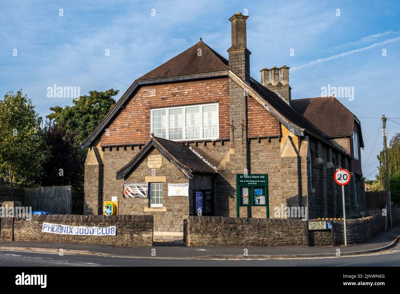 St Anne's Church Hall, Oldland Common, Bristol (Aug22 Stock Photo Alamy