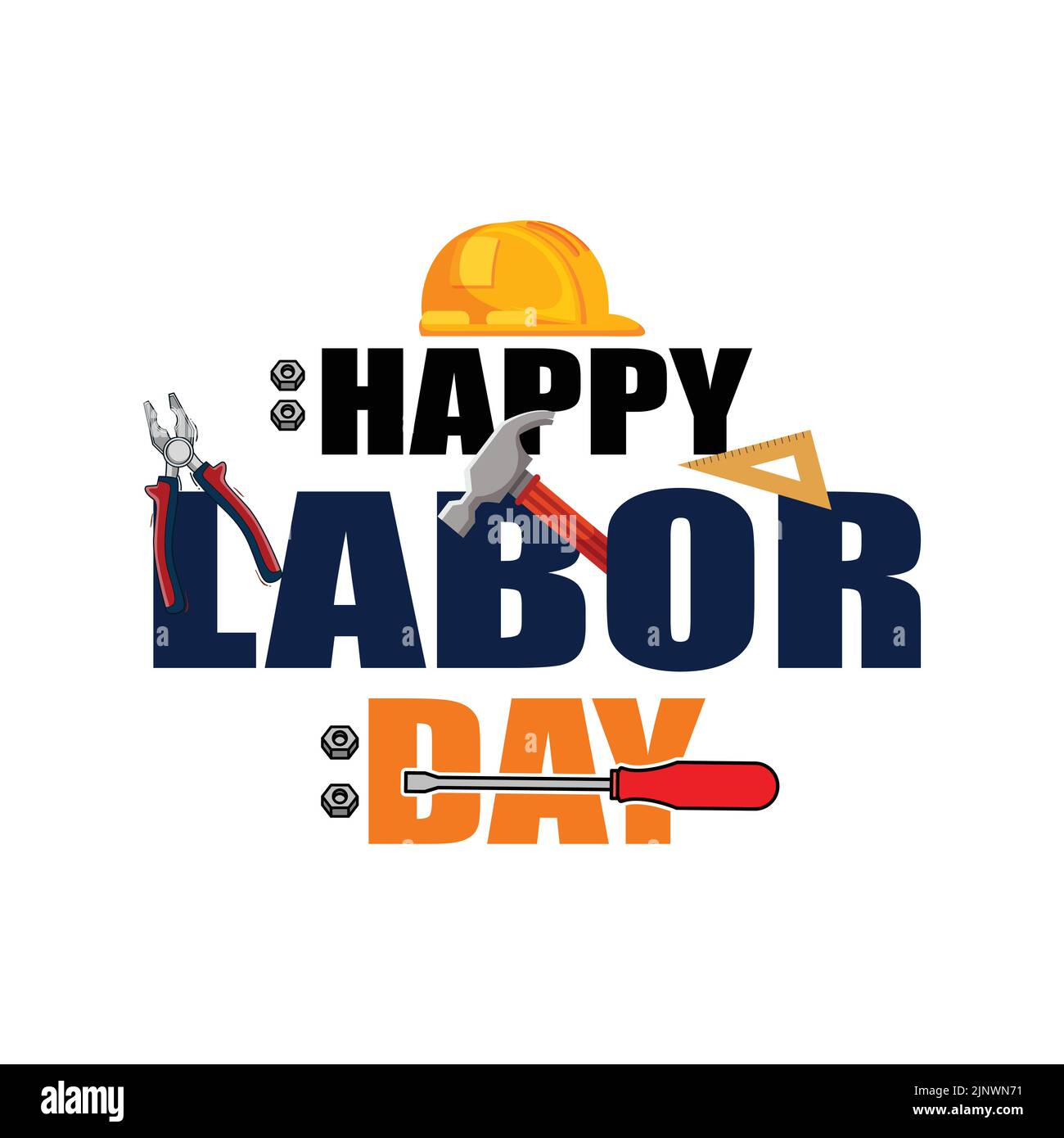 vector illustration of labor day logo, hard worker, strong man, world ...