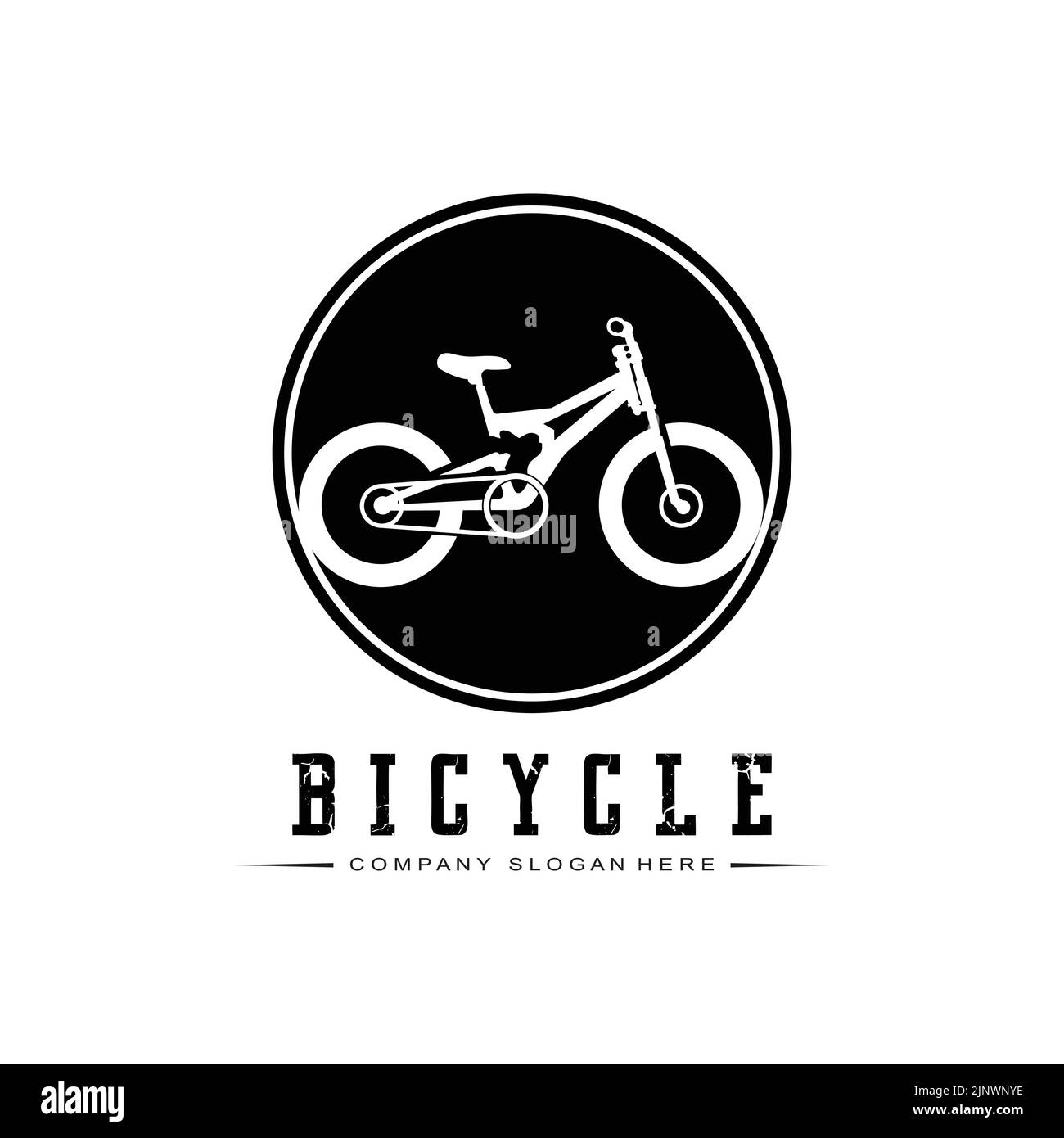 Bike Logo Icon Vector, vehicle for sports, racing, casual, downhill