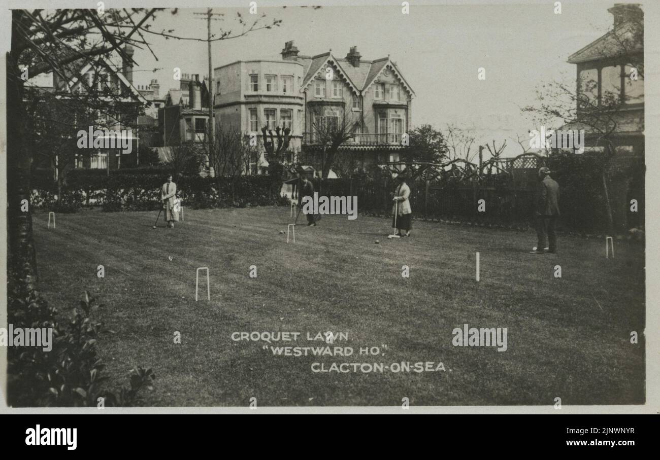 Creator: Unknown  Date Created: 1924  Source: Original Format: University of British Columbia. Library. Rare Books and Special CollectionsArkley Croquet Collection  Permanent URL: http://digitalcollections.library.ubc.ca/cdm/ref/collection/arkley/id/1464  Project website: http://digitalcollections.library.ubc.ca/cdm/landingpage/collection/arkley Stock Photo