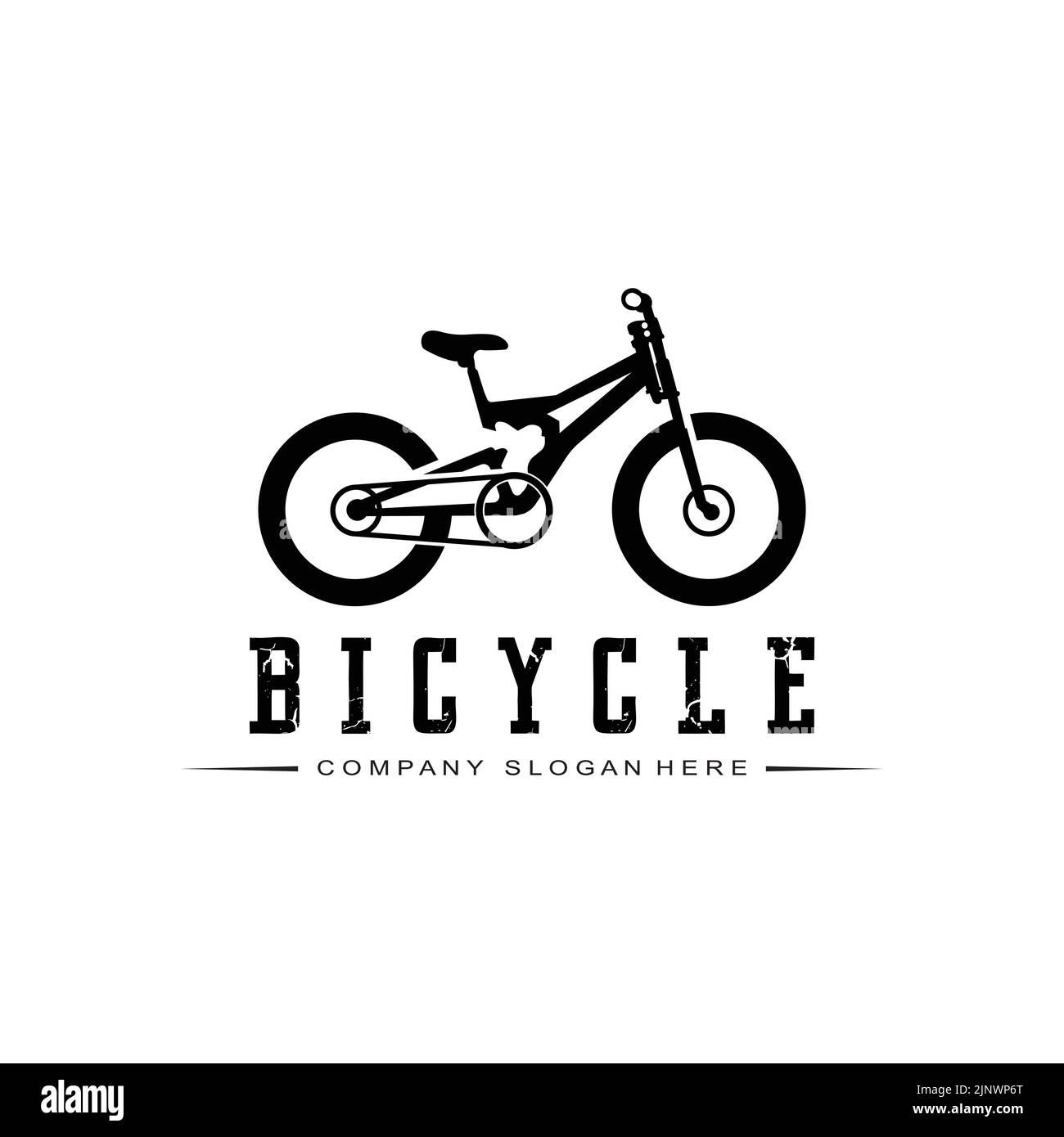 Bike Logo Icon Vector, vehicle for sports, racing, casual, downhill