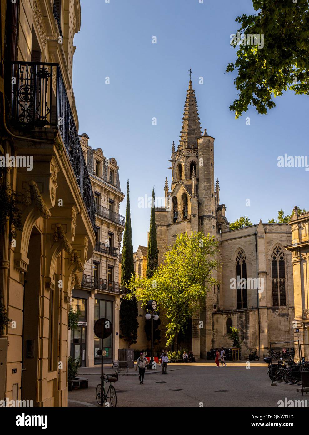 The 14th century Gothic Basilique Saint-Pierre d'Avignon - the catholic basilica of Saint Peter's, Avignon, Vaucluse, France. Stock Photo