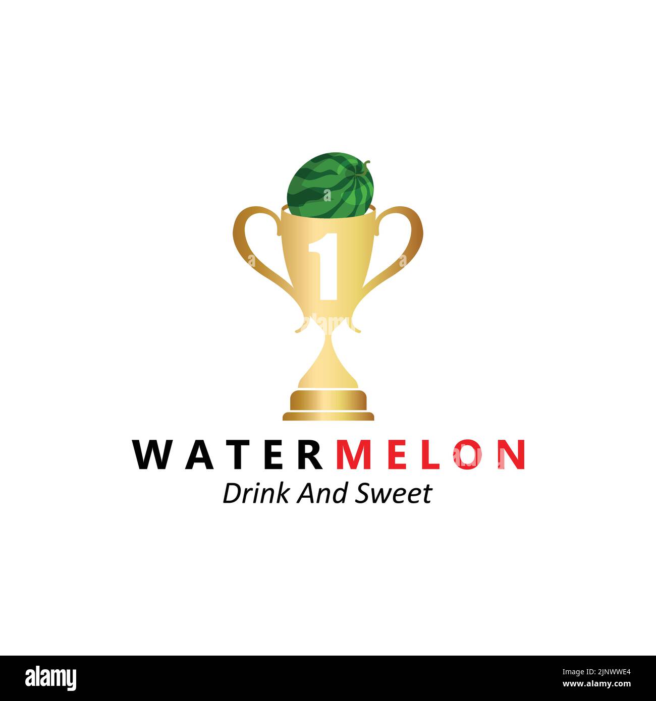 Vector Illustration Of Fresh Fruit Watermelon Fruit Logo Red, Available In The Market, Screen