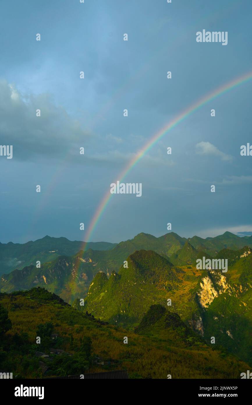 Rainbow Mountains Stock Photo