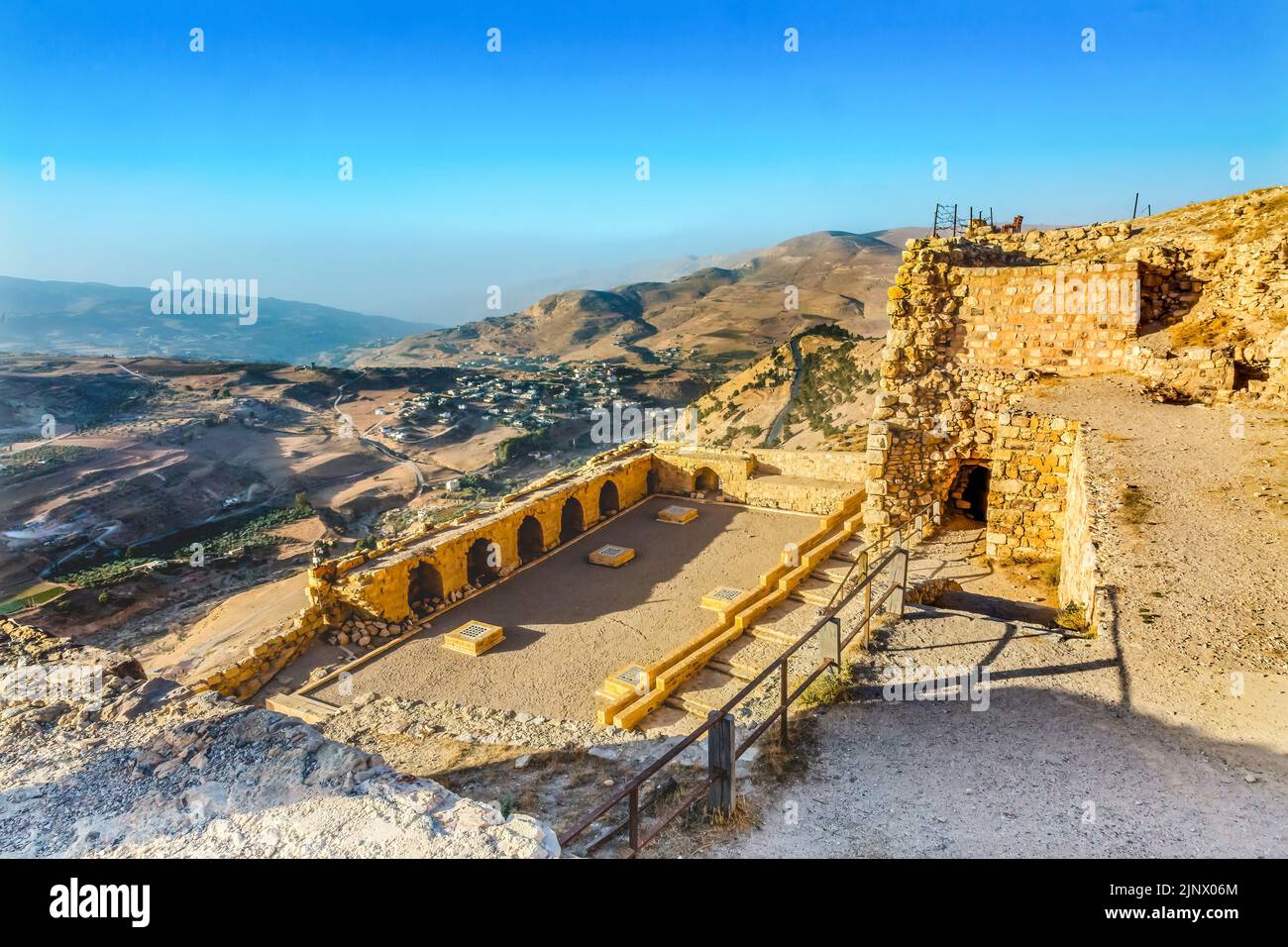 Ancient Crusader Castle View Arabic Fortress Citadel Kerak Jordan Crusader Castle Built 1142 Ancient Crusader Castle View Arabic Fortress Citadel Kerak Jordan Crusader Castle Built 1142