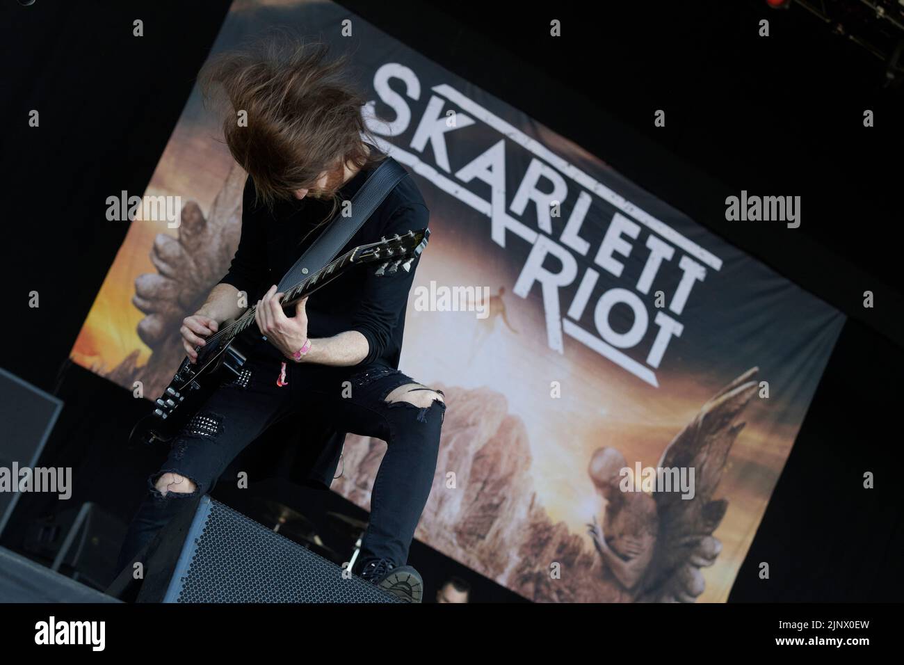 Catton Park, United Kingdom, 14 Aug, 2022, Skarlett Riot open the Main ...