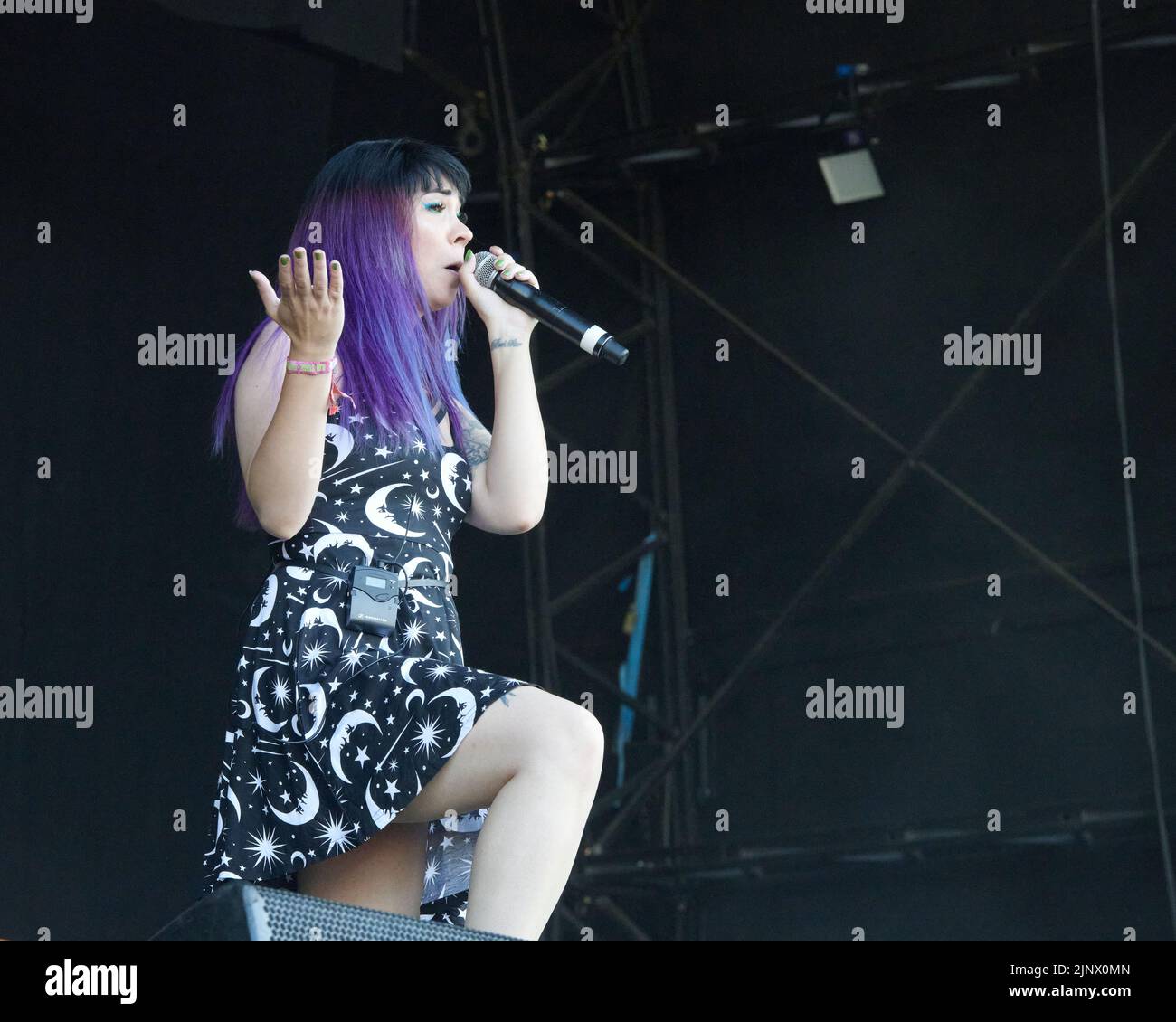 Catton Park, United Kingdom, 14 Aug, 2022, Skarlett Riot open the Main ...