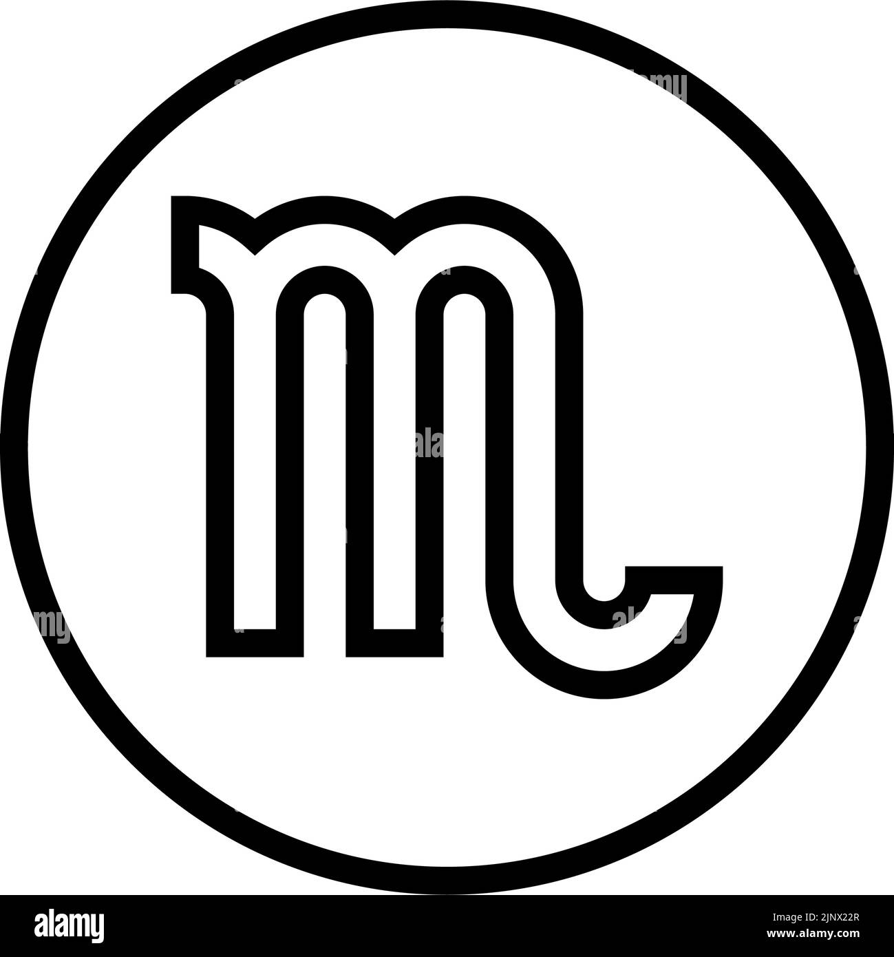 scorpio zodiac line icon vector illustration Stock Vector Image & Art ...