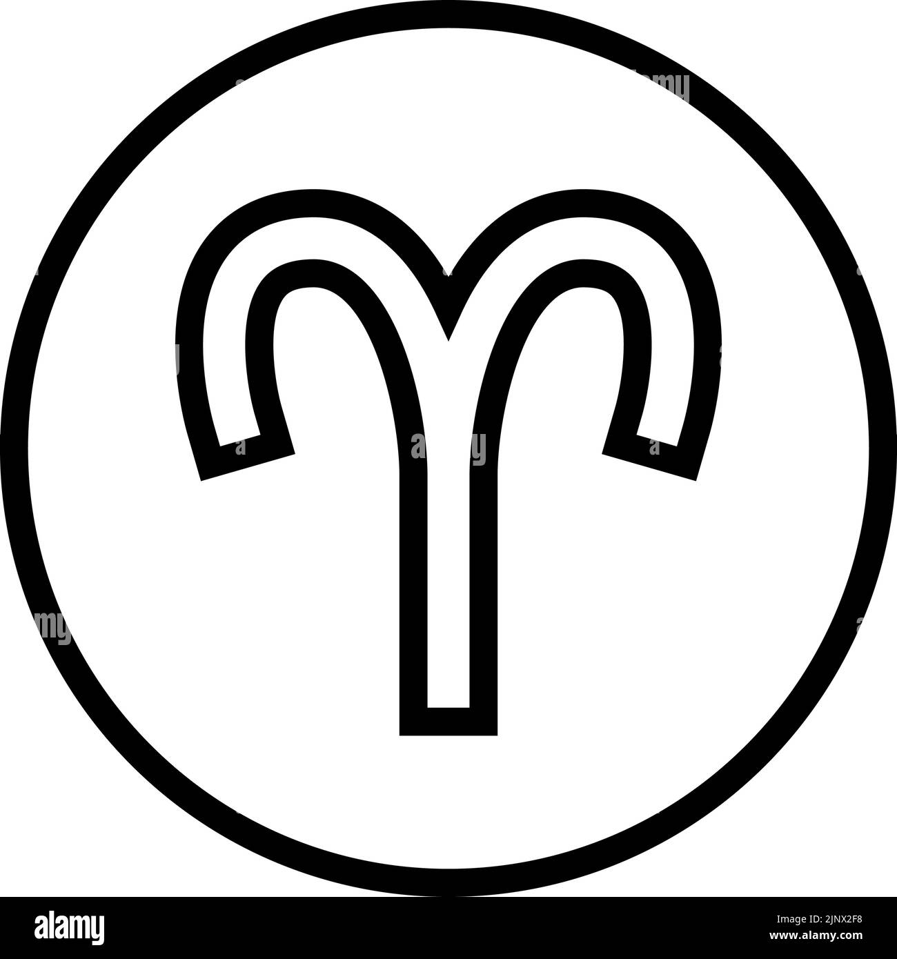 aries zodiac line icon vector illustration Stock Vector Image & Art Alamy