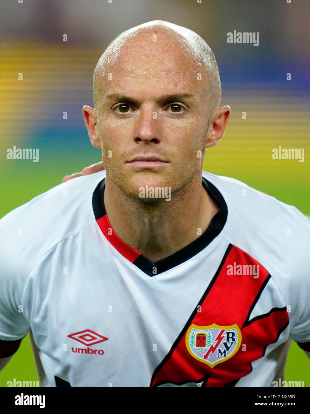 Isi Palazon of Rayo Vallecano during the La Liga match between FC Barcelona and Rayo Vallecano played at Spotify Camp Nou Stadium on August 13, 2022 in Barcelona, Spain. (Photo by Sergio Ruiz / PRESSINPHOTO) Stock Photo