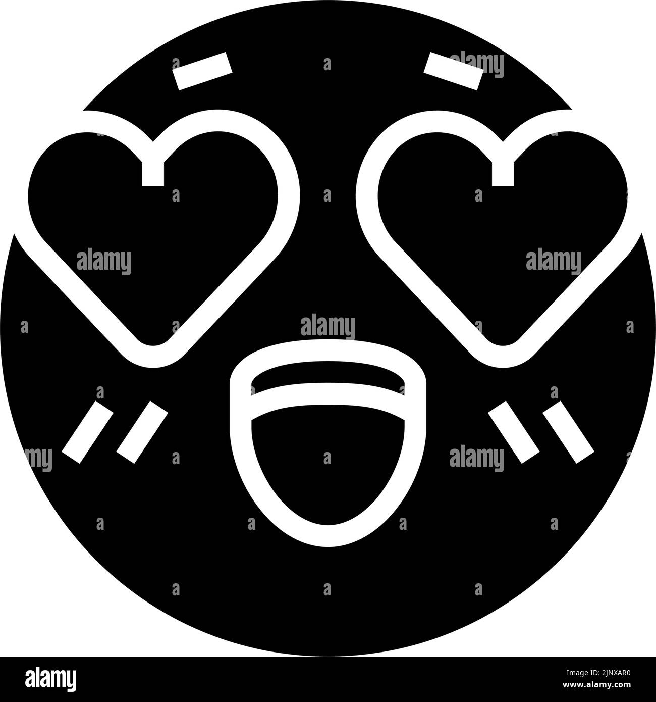 love emoji glyph icon vector illustration Stock Vector Image & Art - Alamy