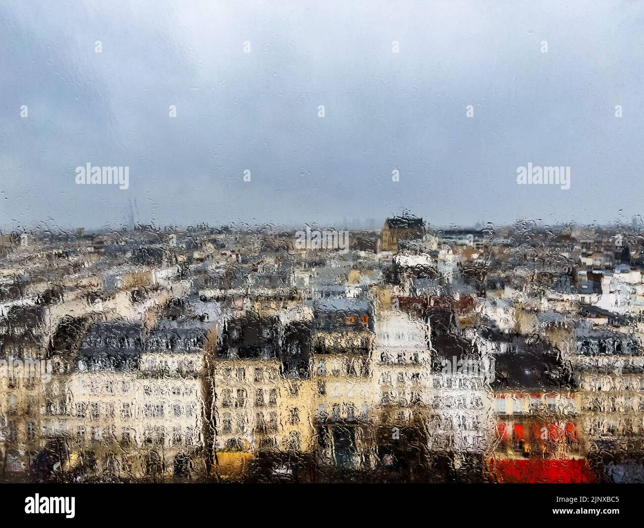 Roofs of Paris many buildings from the upper floor Stock Photo - Alamy