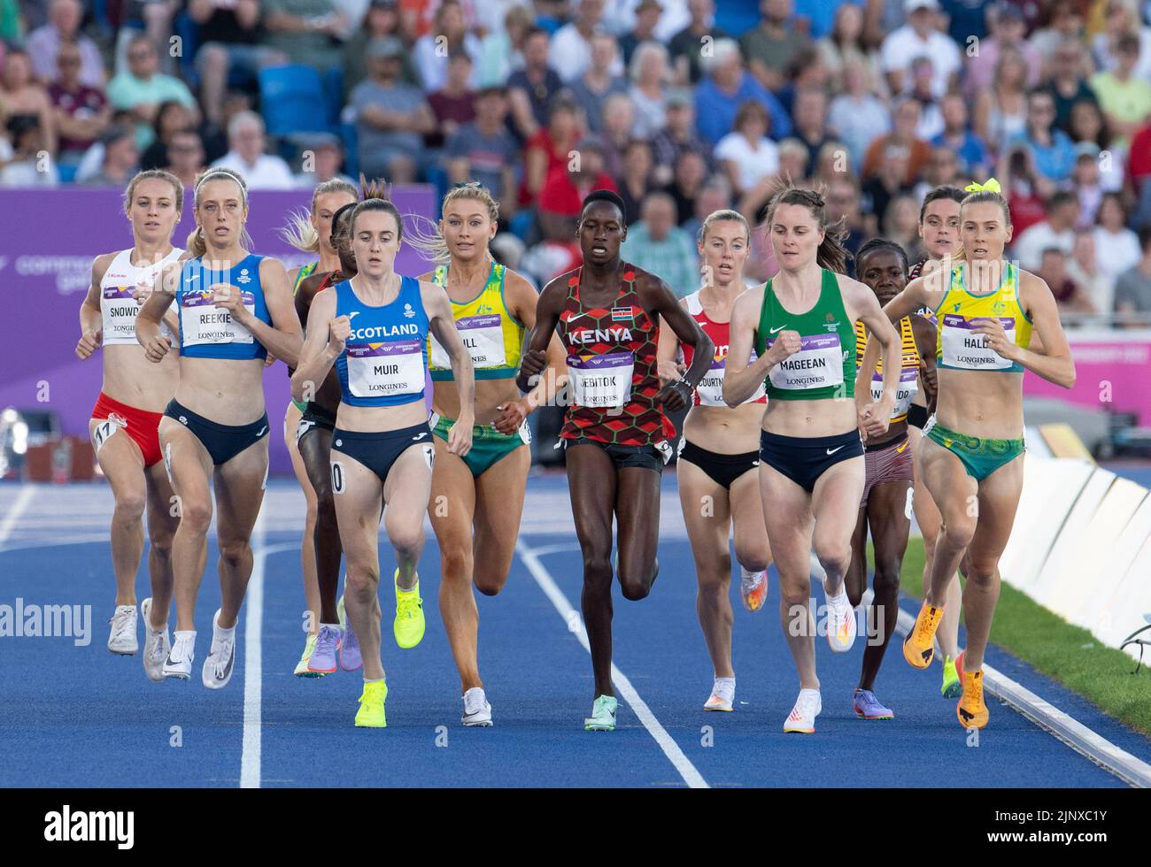 Jemma Reekie of Scotland competing in the women’s 1500m final at the ...