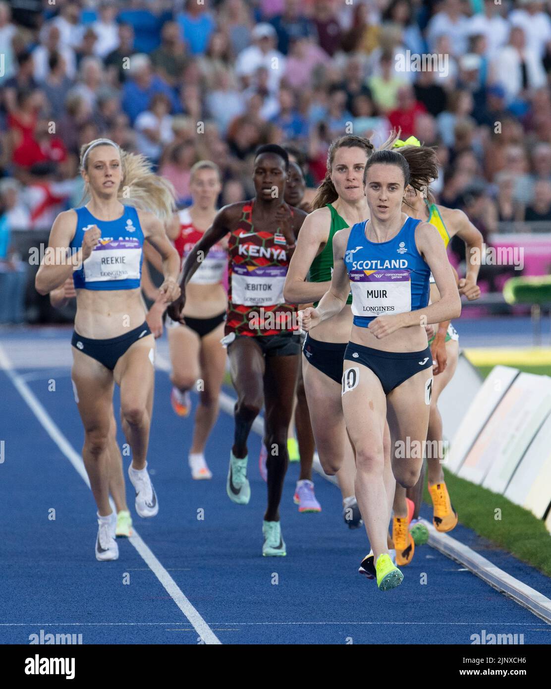 Laura Muir of Scotland competing in the women’s 1500m final at the