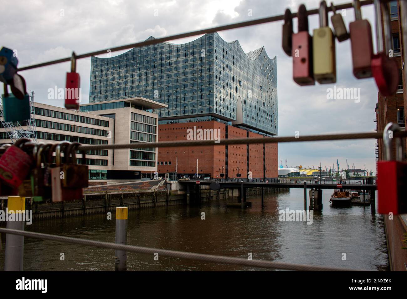 Hamburg, Germany, 8th of June 2022, Hamburg Philarmony in Hafencity, the old harbor area. Stock Photo