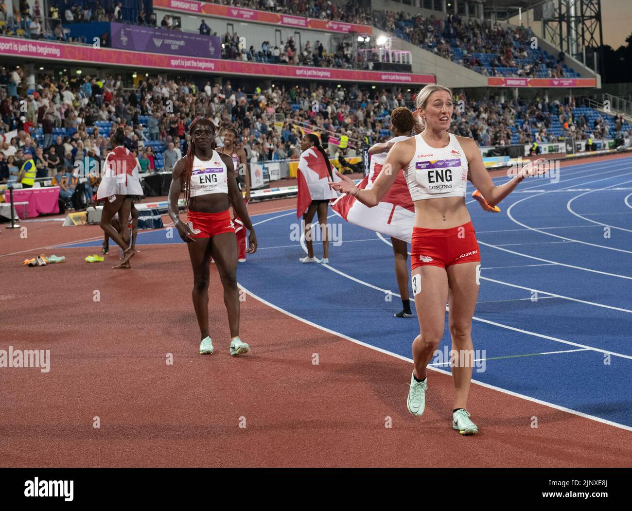 Jessie Knight of England celebrating after competing in the women’s