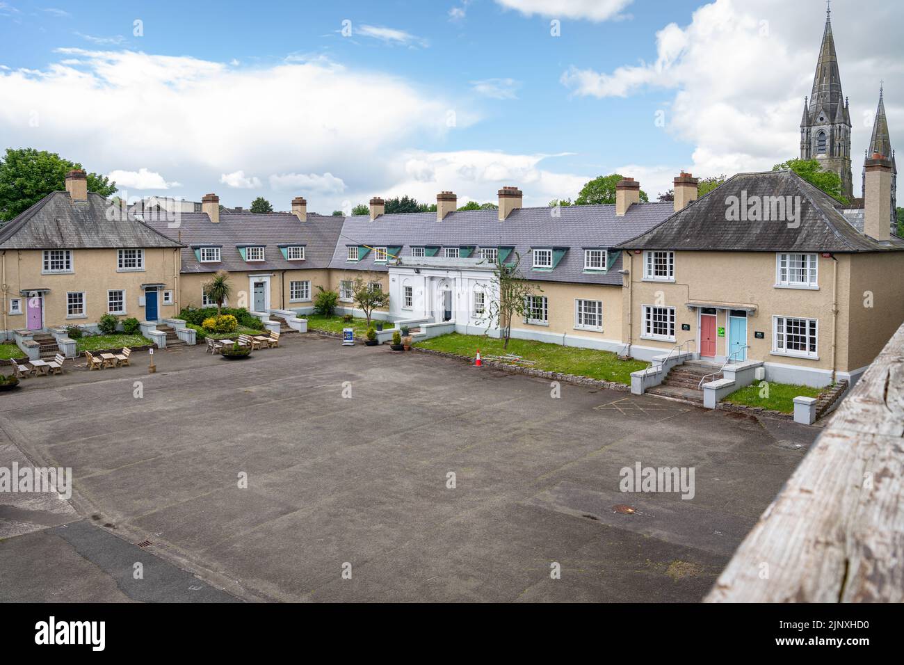 The courtyard buildings of Fort Elizabeth in Cory City, County Cork, Ireland Stock Photo