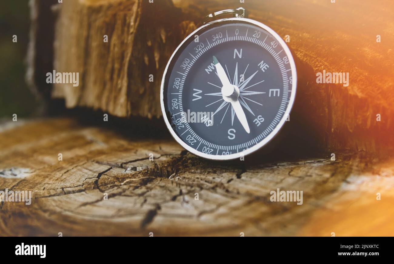 Travel and navigation. Determination of cardinal points by compass ...