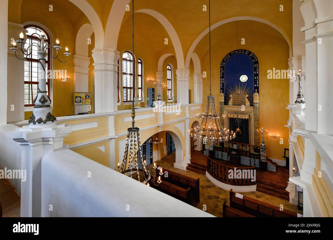 Nova Cerekev, Czech Republic. 14th Aug, 2022. Fifth Day of Jewish Heritage Sites, 55 selected Jewish Sights in the Czech Republic occasionally opened to public for free. Pictured Jewish synagogue in Nova Cerekev, Czech Republic, August 14, 2022. Credit: Lubos Pavlicek/CTK Photo/Alamy Live News Stock Photo