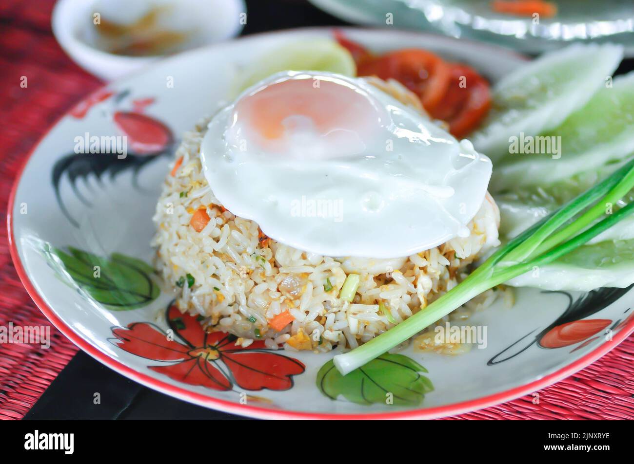 stir fried rice or fried rice with egg and vegetable Stock Photo Alamy