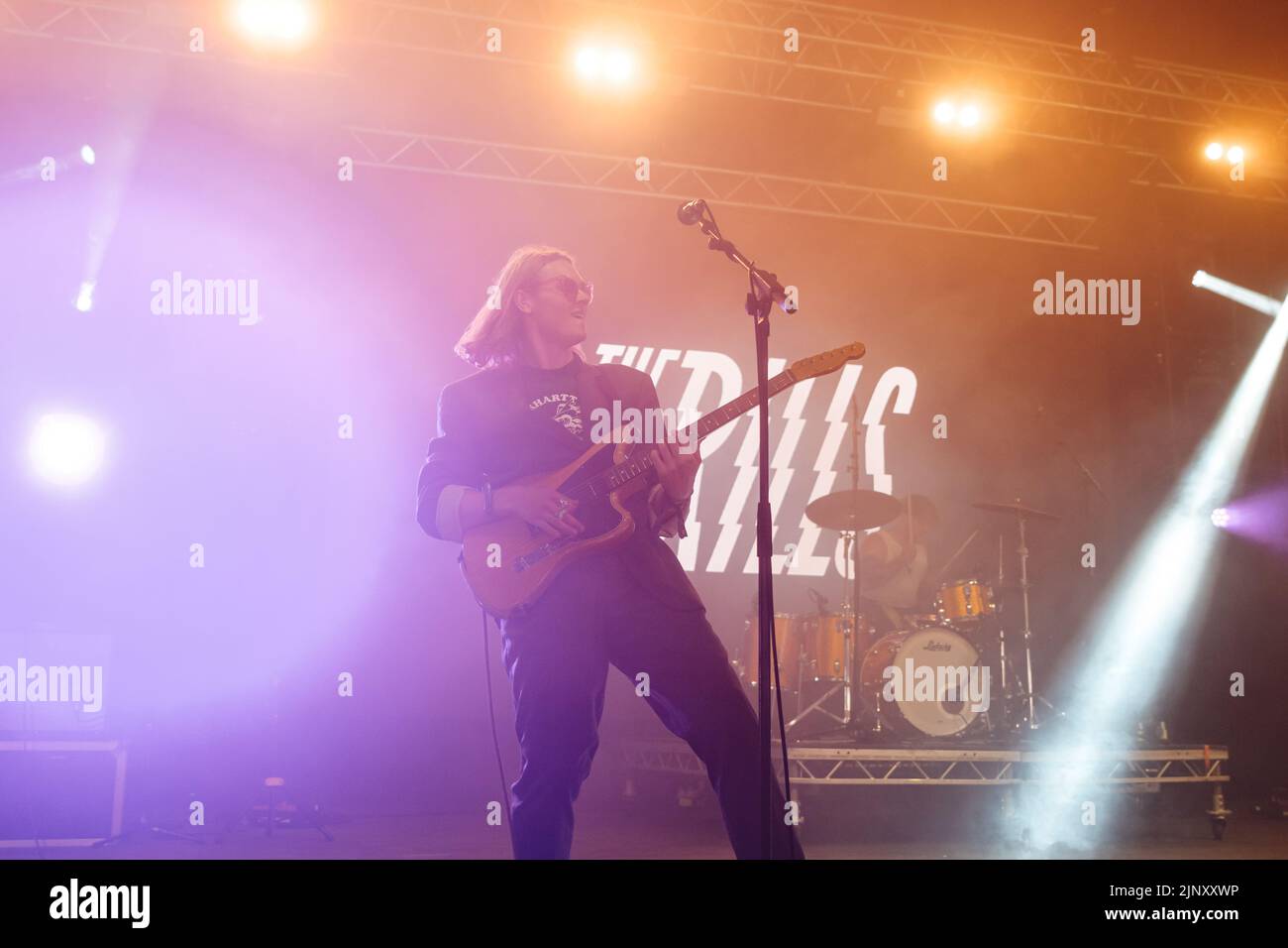 Newquay, Cornwall, UK. 14th August, 2022. The Rills performing at Boardmasters Festival 2022. Credit: Sam Hardwick/Alamy. Stock Photo