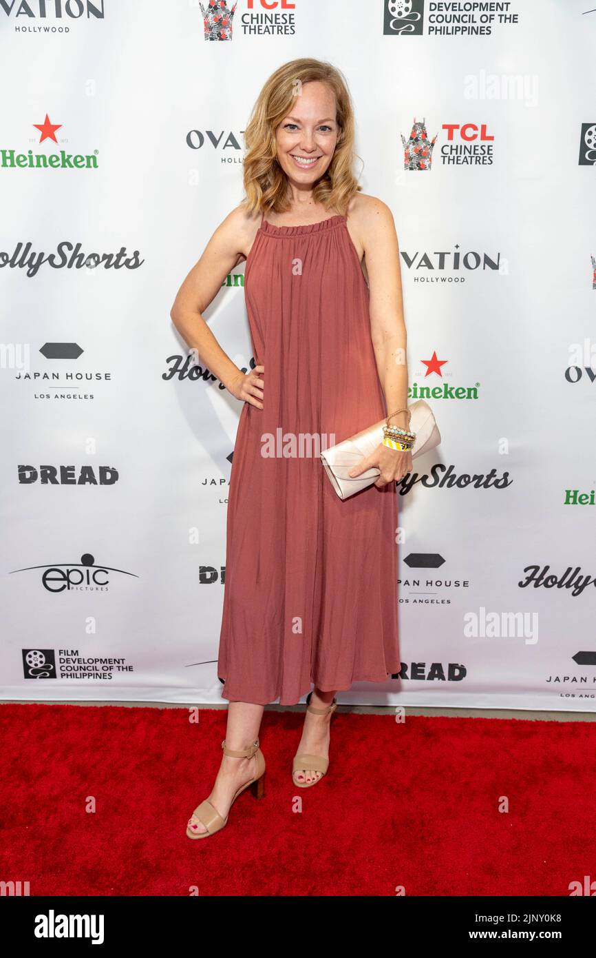 Abby Wathen attends The 18th Annual HollyShorts Film Festival 'Prime Time event' at TCL Chinese Theater, Hollywood, CA on August 13, 2022 Stock Photo