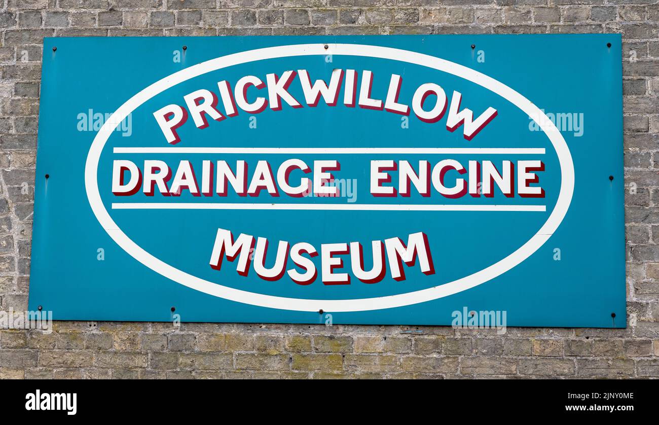Prickwillow Museum - formerly Prickwillow Drainage Engine Museum, Main Street, Prickwillow, Ely, Cambridgeshire, England, UK Stock Photo