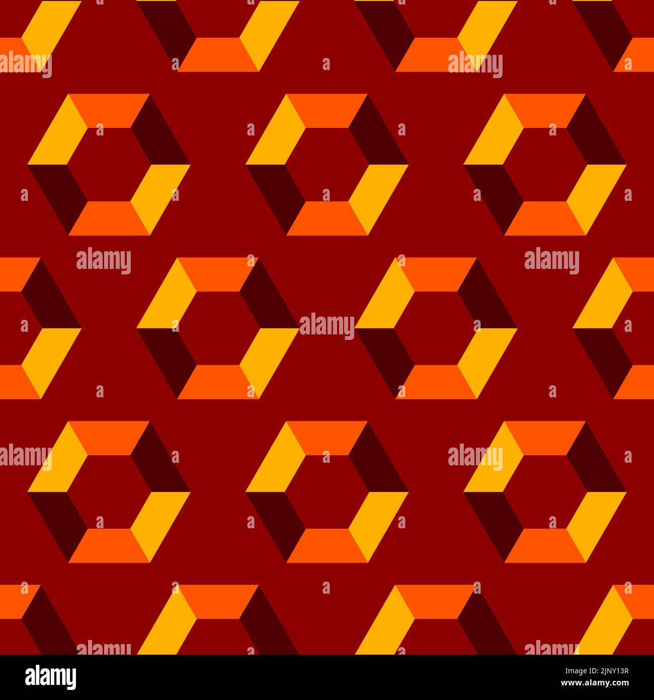 Seamless pattern with hexagons. Modern geometric abstract background in ...