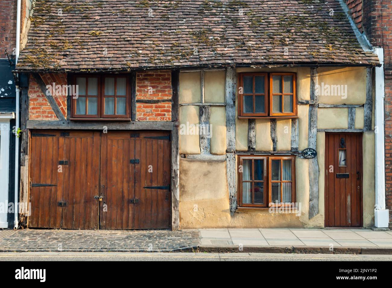 Quaint half-timbered house in Salisbury, Wiltshire, England. Stock Photo