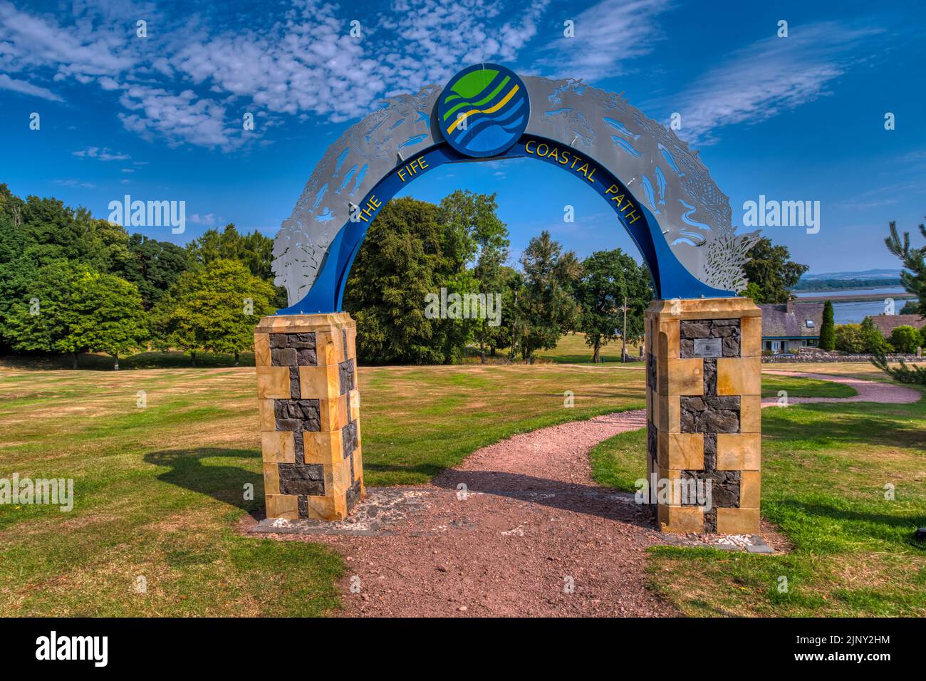 The Fife Coastal Path at Newburgh, Fife, Scotland Stock Photo Alamy