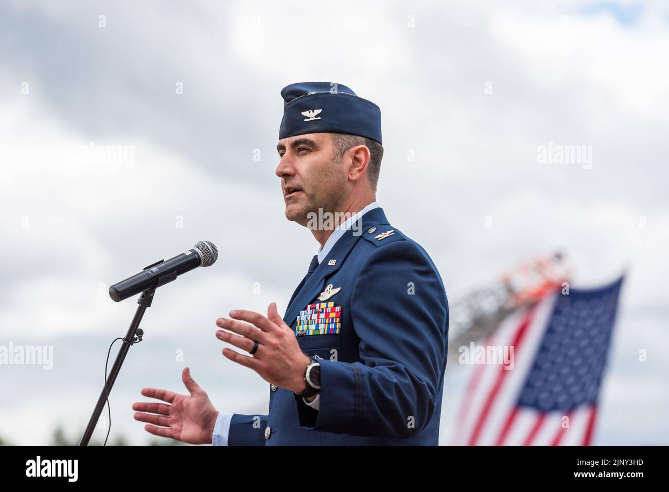 Dalton, Massachusetts. 13th August, 2022. Gathering to commemorate the