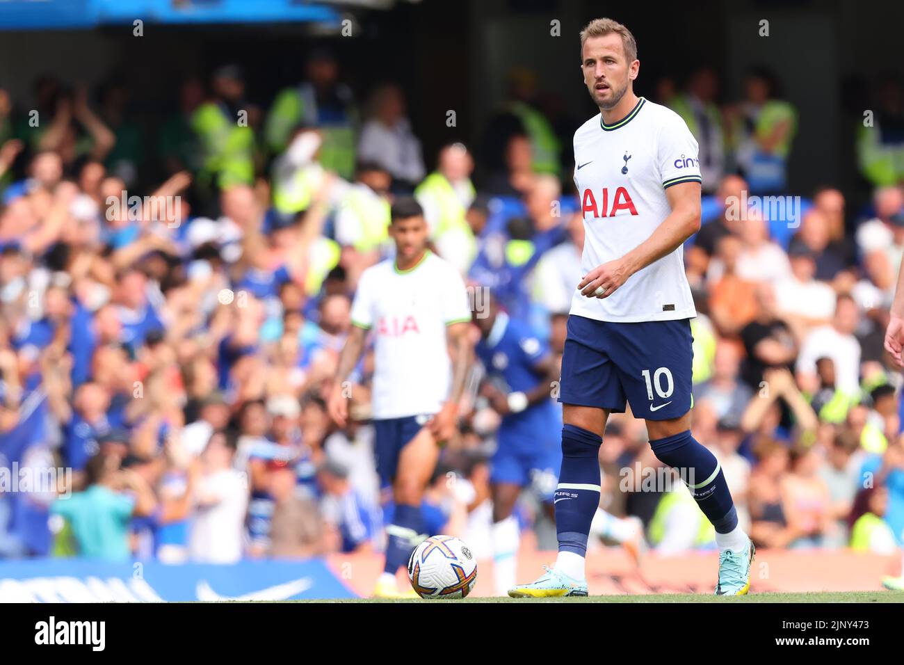 London, UK. 14th Aug, 2022. London, UK. 14th Aug, 2022. 14th August 2022;  Stamford Bridge, Chelsea, London, England: Premier League football, Chelsea versus Tottenham: A dejected Harry Kane of Tottenham Hotspur after Kalidou Kouilbaly of Chelsea scores for 1-0 in the 19th minute Credit: Action Plus Sports Images/Alamy Live News Credit: Action Plus Sports Images/Alamy Live News Stock Photo