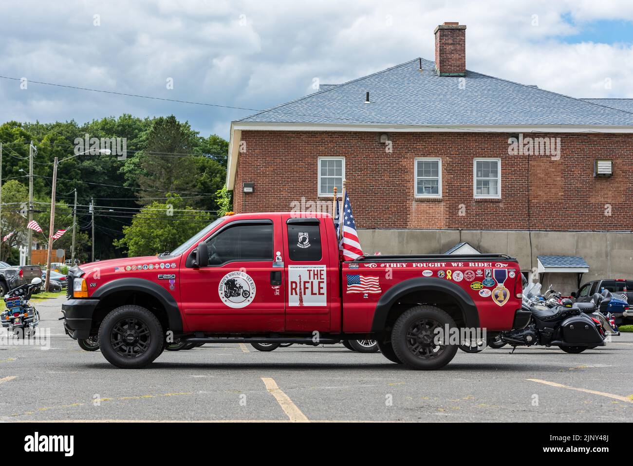 Dalton, Massachusetts. 13th August, 2022. Gathering to commemorate the