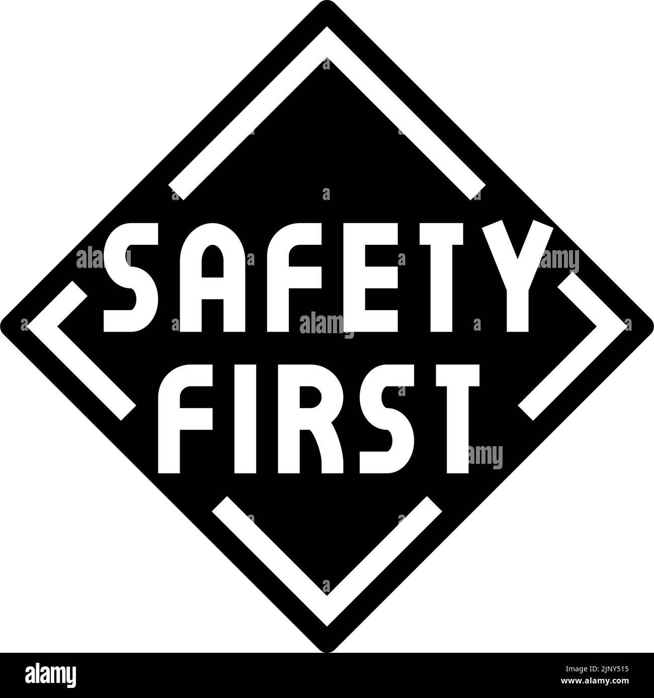 safety road sign glyph icon vector illustration Stock Vector Image
