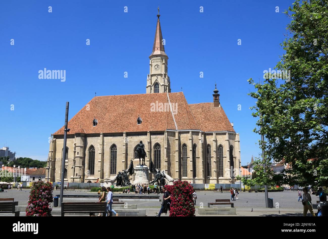 The magnificent St Michael's church, a Gothic structure, on Piata