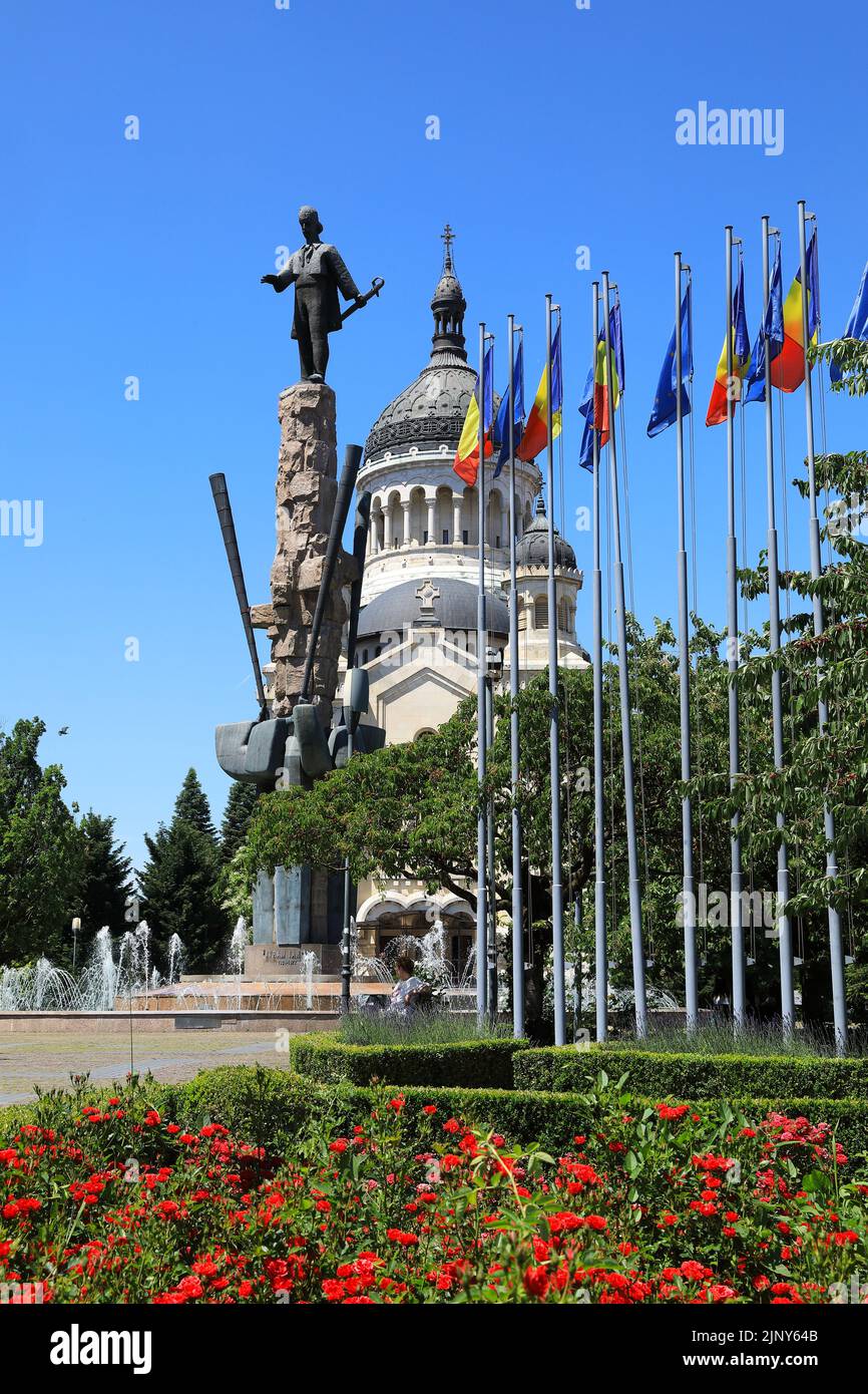 Orthodox Cathedral on Piata Avram Iancu, in ClujNapoca, the historical